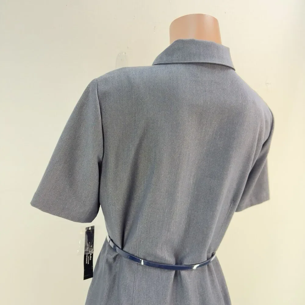 NWT Tahari Arthur S Levine Notch Collar Sheath Dress Size 10 Petite - Picture 8 of 17